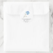 Vergeet me niet Memorial Funeral Seed Packet Ronde Sticker (Tas)