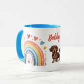 Vergeet-me-niet Memorial Mok Rainbow Bridge (Voorkant links)