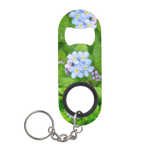 Vergeet me niet mini flessenopener (Voorkant)