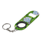 Vergeet me niet mini flessenopener (Voorkant Gekanteld)