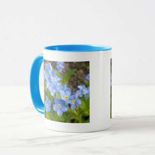 Vergeet me niet Mok (Voorkant links)