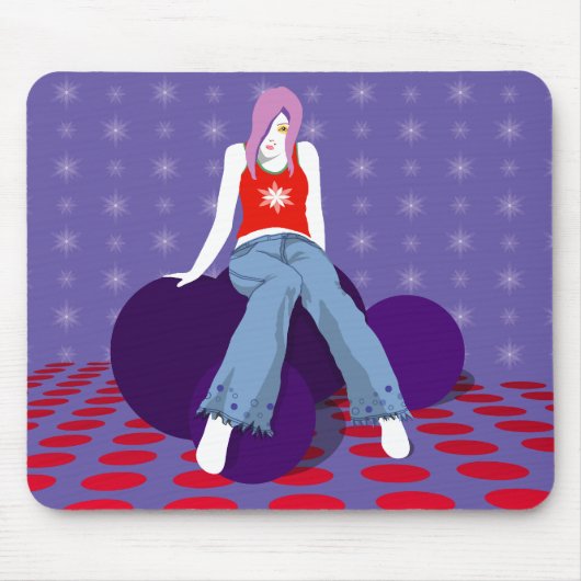 "Vergeet me niet" Mousepad Muismat (Voorkant)