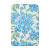 Vergeet me niet naadloos patroon badmat (Voorkant Verticaal)