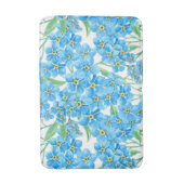 Vergeet me niet naadloos patroon badmat (Voorkant Verticaal)