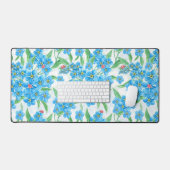 Vergeet me niet naadloos patroon bureaumat (Keyboard & Muis)