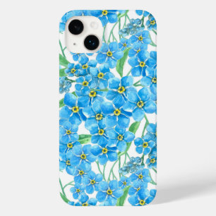 Vergeet me niet naadloos patroon Case-Mate iPhone 14 plus hoesje