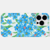 Vergeet me niet naadloos patroon Case-Mate iPhone case (Achterkant (horizontaal))