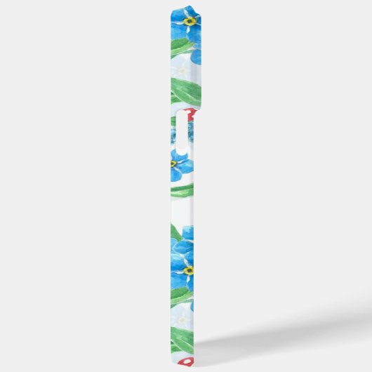 Vergeet me niet naadloos patroon Case-Mate iPhone case (Achterkant / Rechts)