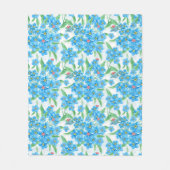 Vergeet me niet naadloos patroon fleece deken (Voorkant)