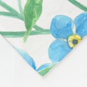 Vergeet me niet naadloos patroon fleece deken (Hoek)