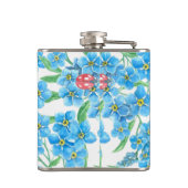 Vergeet me niet naadloos patroon heupfles (Achterkant)