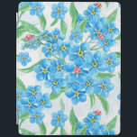 Vergeet me niet naadloos patroon iPad cover<br><div class="desc">Waterverf naadloos patroonontwerp,  waarbij ik vergeet dat ik geen bloemen en ladybugs heb.</div>