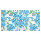 Vergeet me niet naadloos patroon kussensloop (Voorkant-Links)