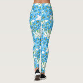 Vergeet me niet naadloos patroon leggings (Achterkant)