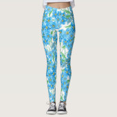 Vergeet me niet naadloos patroon leggings (Voorkant)