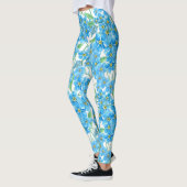 Vergeet me niet naadloos patroon leggings (Links)