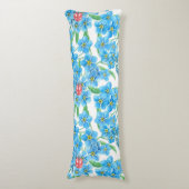 Vergeet me niet naadloos patroon lichaamskussen (Voorkant Verticaal)