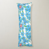 Vergeet me niet naadloos patroon lichaamskussen (Achterkant (Verticaal))