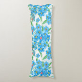 Vergeet me niet naadloos patroon lichaamskussen (Voorkant Verticaal)