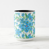 Vergeet me niet naadloos patroon mok (Midden)