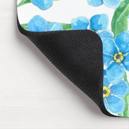 Vergeet me niet naadloos patroon muismat (Hoek)