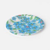 Vergeet me niet naadloos patroon papieren bordje (Gekanteld)