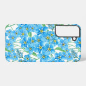 Vergeet me niet naadloos patroon samsung galaxy hoesje (Achterkant horizontaal)