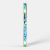 Vergeet me niet naadloos patroon samsung galaxy hoesje (Rechterkant)