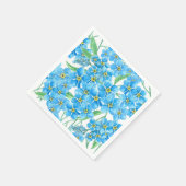 Vergeet me niet naadloos patroon servetten (Hoek)