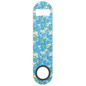 Vergeet me niet naadloos patroon speed flessenopener (Voorkant)