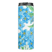 Vergeet me niet naadloos patroon thermosbeker (Achterkant)