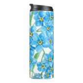 Vergeet me niet naadloos patroon thermosbeker (Geroteerd rechts)