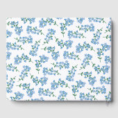 Vergeet me niet, niet bloemmotief gastenboek (Achterkant)