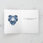 Vergeet me niet, niet de sympathie van de hartenhe kaart (Binnen)