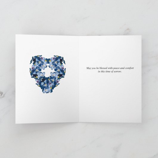 Vergeet me niet, niet de sympathie van de hartenhe kaart (Binnen)