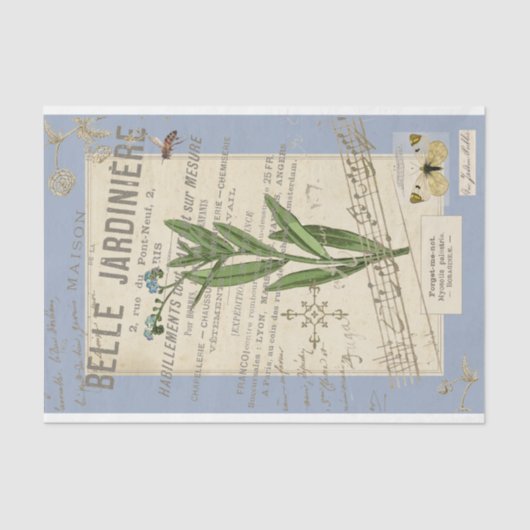 Vergeet me niet, niet met Honeybee Framed voor ont Tissuepapier (Voorkant)