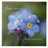 Vergeet me niet, niet voor altijd en nooit tegeltje (Voorkant)