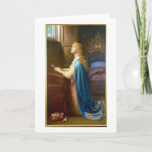 "Vergeet me niet" (olie op canvas) Kaart (Voorkant)