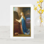 "Vergeet me niet" (olie op canvas) Kaart (Gele Bloem)