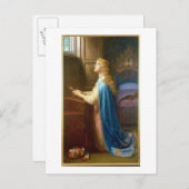 'Vergeet me niet' (olie op doek) Briefkaart (Voorkant / Achterkant)