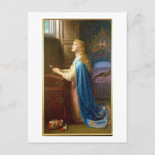 'Vergeet me niet' (olie op doek) Briefkaart (Voorkant)