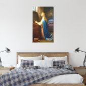 'Vergeet me niet' (olie op doek) Canvas Afdruk (Insitu (Slaapkamer))