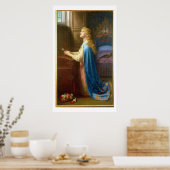 'Vergeet me niet' (olie op doek) Poster (Keuken)