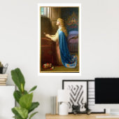 'Vergeet me niet' (olie op doek) Poster (Thuiskantoor)