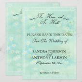 Vergeet me niet om de datum te bewaren save the date (Voorkant / Achterkant)