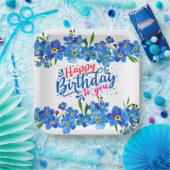 Vergeet me niet om de volgende dag papieren bordje (Feest)