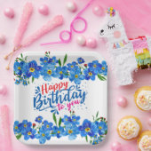 Vergeet me niet om de volgende dag papieren bordje (Feest)