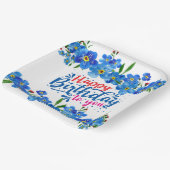 Vergeet me niet om de volgende dag papieren bordje (Gebogen)