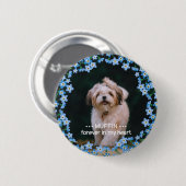 Vergeet me niet om foto foto te maken ronde button 5,7 cm (Voorkant /achterkant)