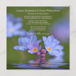 Vergeet me niet om foto's te laten weduwen kaart